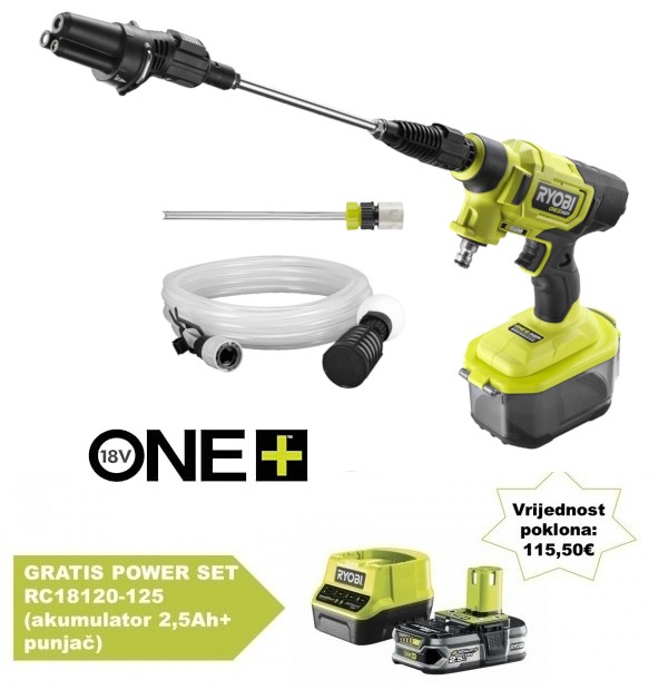 RYOBI aku visokotlačni perač RY18PWX41A-0 (18V, 41b, bez aku) 5133005409 PP26